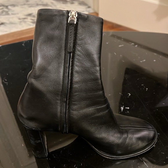 The Row Black Leather Boots - Picture 2 of 7